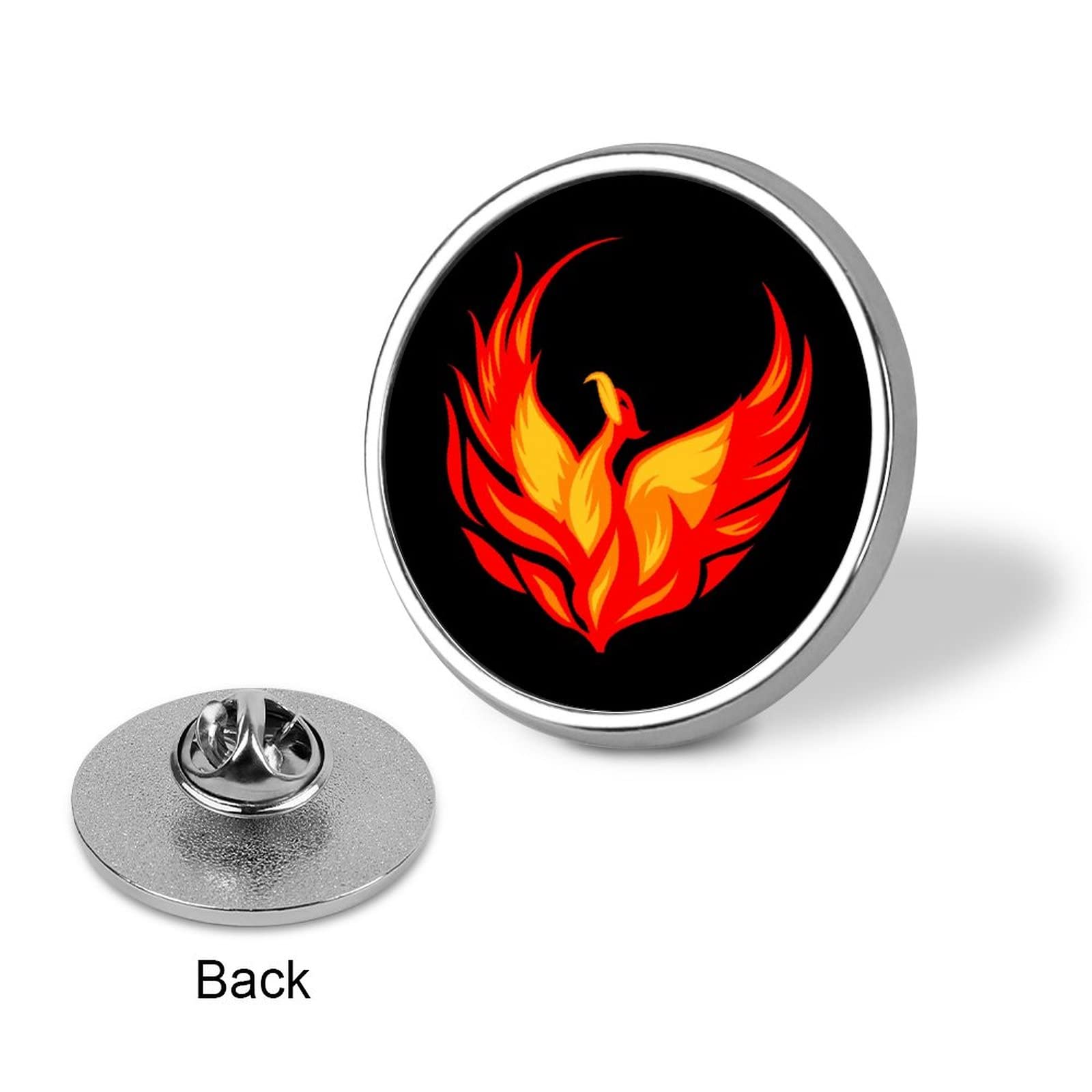 Amazon.co.jp: 鳳凰鳥 丸型バッジ アルミバッジ 面白い